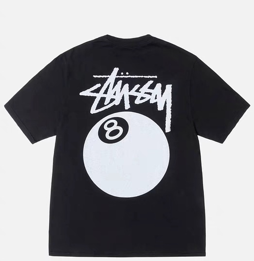 Stussy 8 Ball Pigment Dyed T-Shirt 'Black'（1905022）