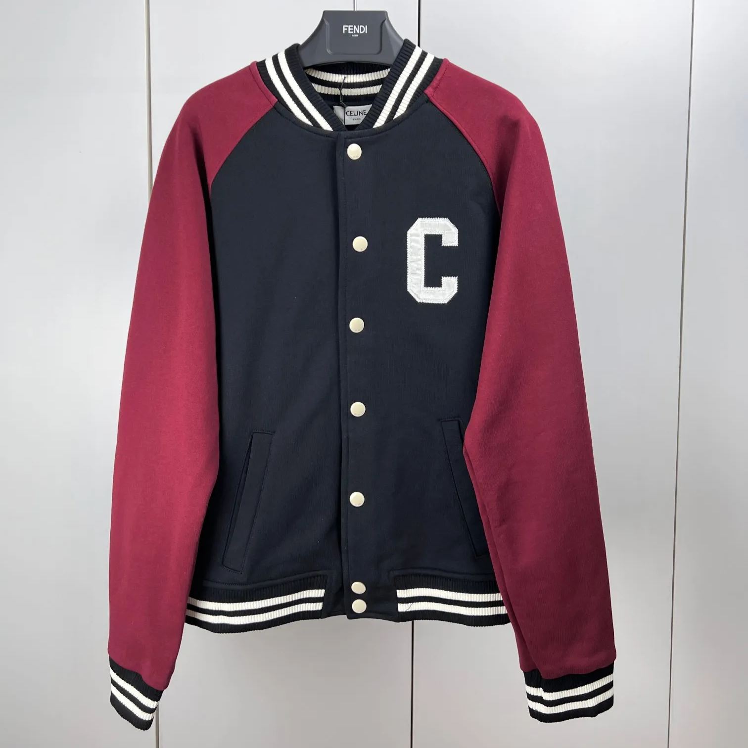 celine teddy jacket in cotton fleece (RY04K345F-38PF）