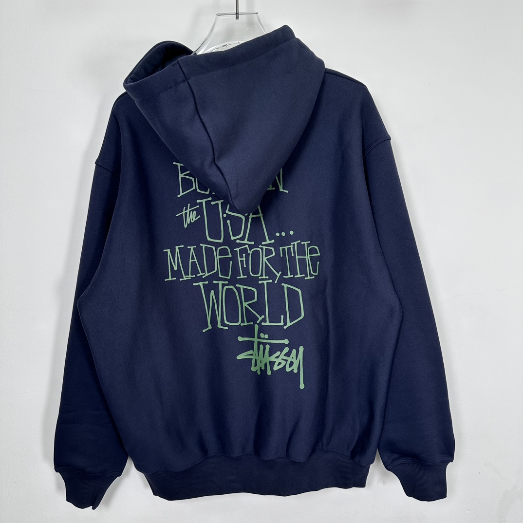 Stussy Built In Usa Hoodie "Ash Heather"（1925059）