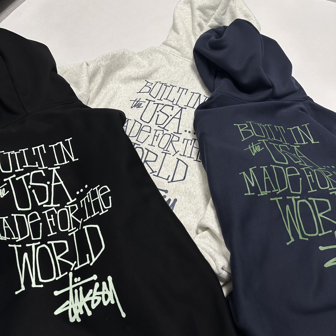 Stussy Built In Usa Hoodie "Ash Heather"（1925059）
