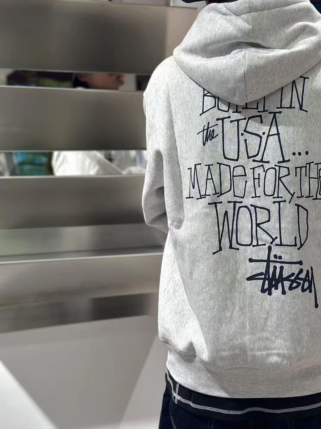 Stussy Built In Usa Hoodie "Ash Heather"（1925059）